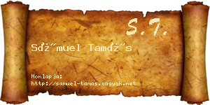Sámuel Tamás névjegykártya
